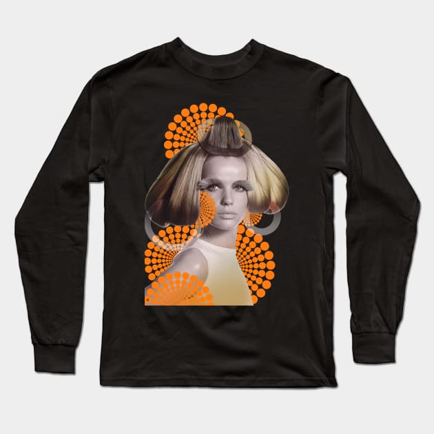 Supermodel Veruschka Long Sleeve T-Shirt by Dez53